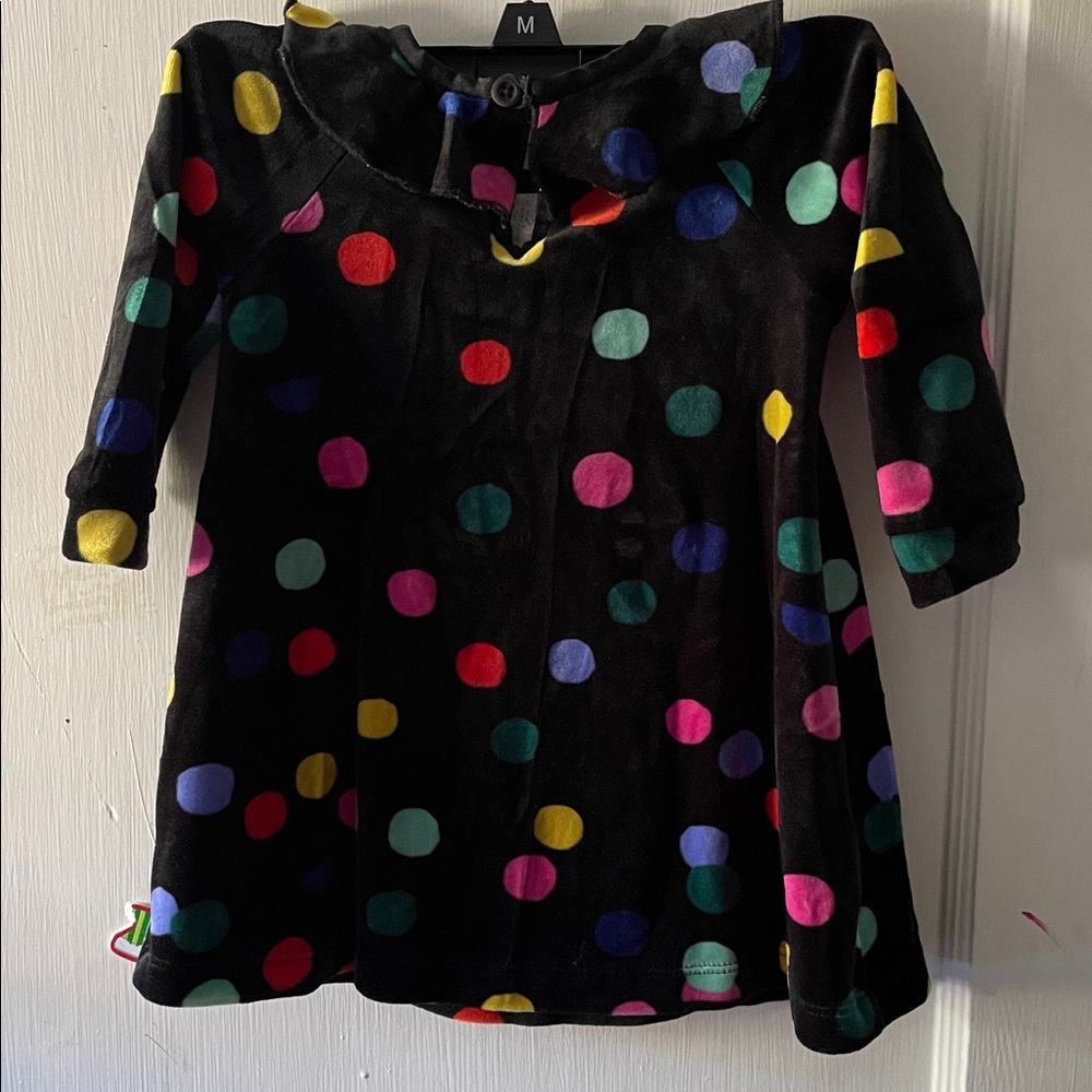 Hanna Andersson Velour Polka Dot Dress🎉👗 - Picture 5 of 7